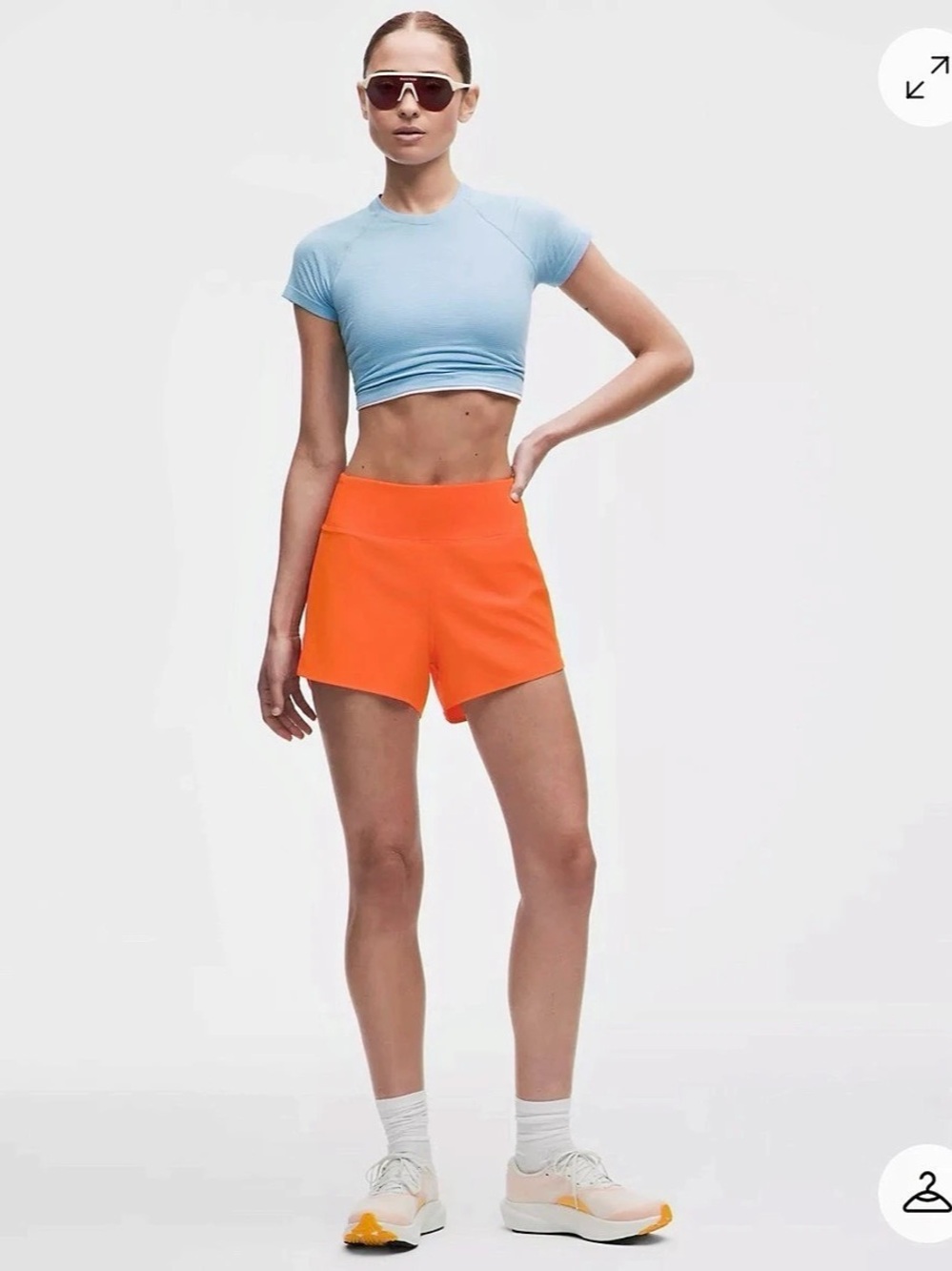 Lululemon Speed Up 4” Orange Athletic Running Shorts